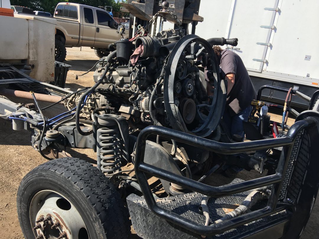 Removing broken exhaust manifold bolts from 6.4 head